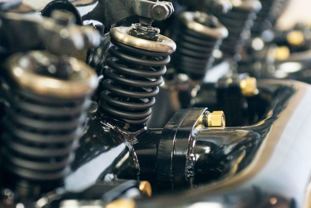 Engine components close-up